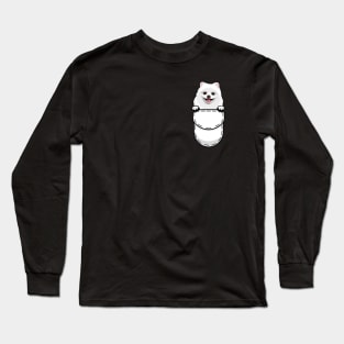 Pomeranian Pocket Dog Long Sleeve T-Shirt